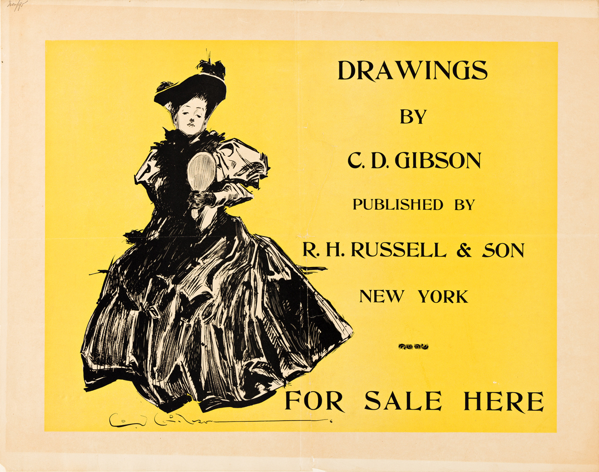 CHARLES DANA GIBSON (1867-1944).  [LITERARY ILLUSTRATIONS.] Group of 3 posters. 1890s. Sizes vary.
